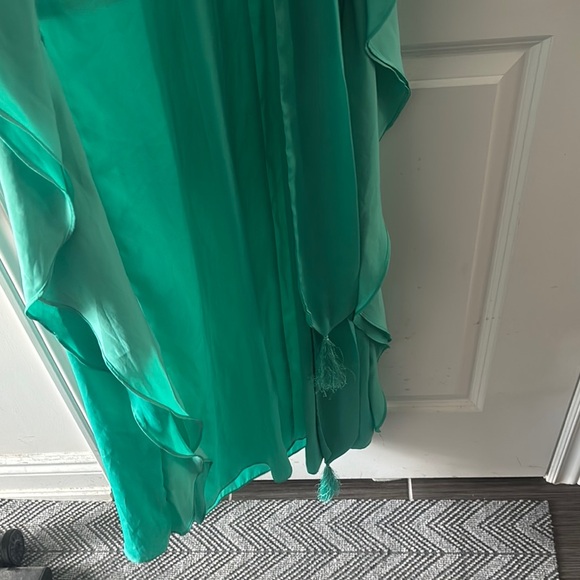 BCBGMaxAzria Elegant Teal Maxi Dress - Picture 7 of 12